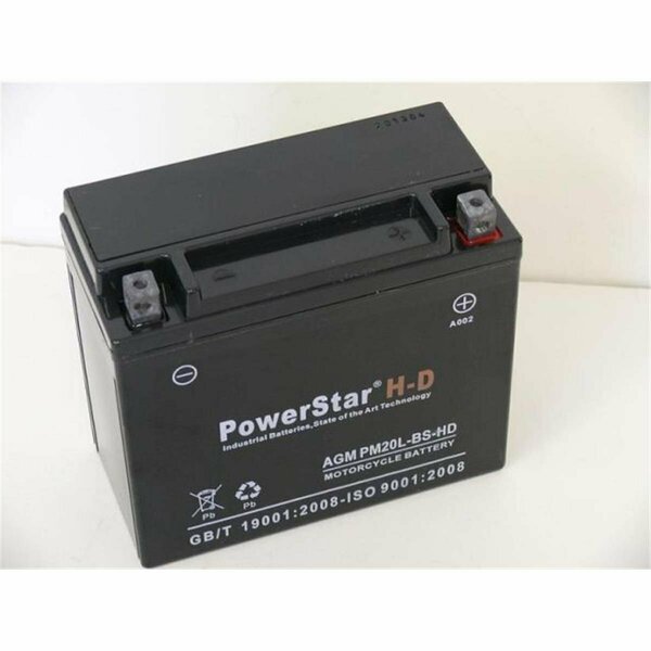 Powerstar H-D UBVT-1 YTX20HL-BS 65989-97 Harley Davidson Battery PO46260
